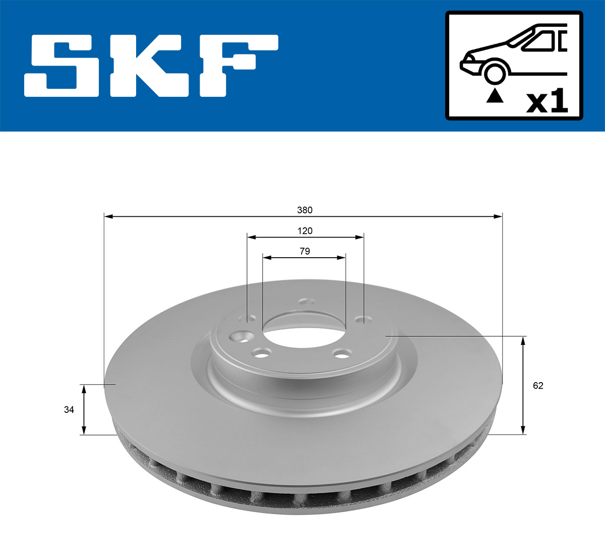 SKF VKBD 80369 V1 Bremsscheibe