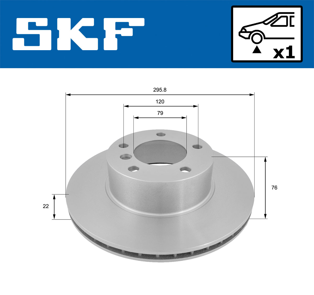 SKF VKBD 80410 V1 Bremsscheibe