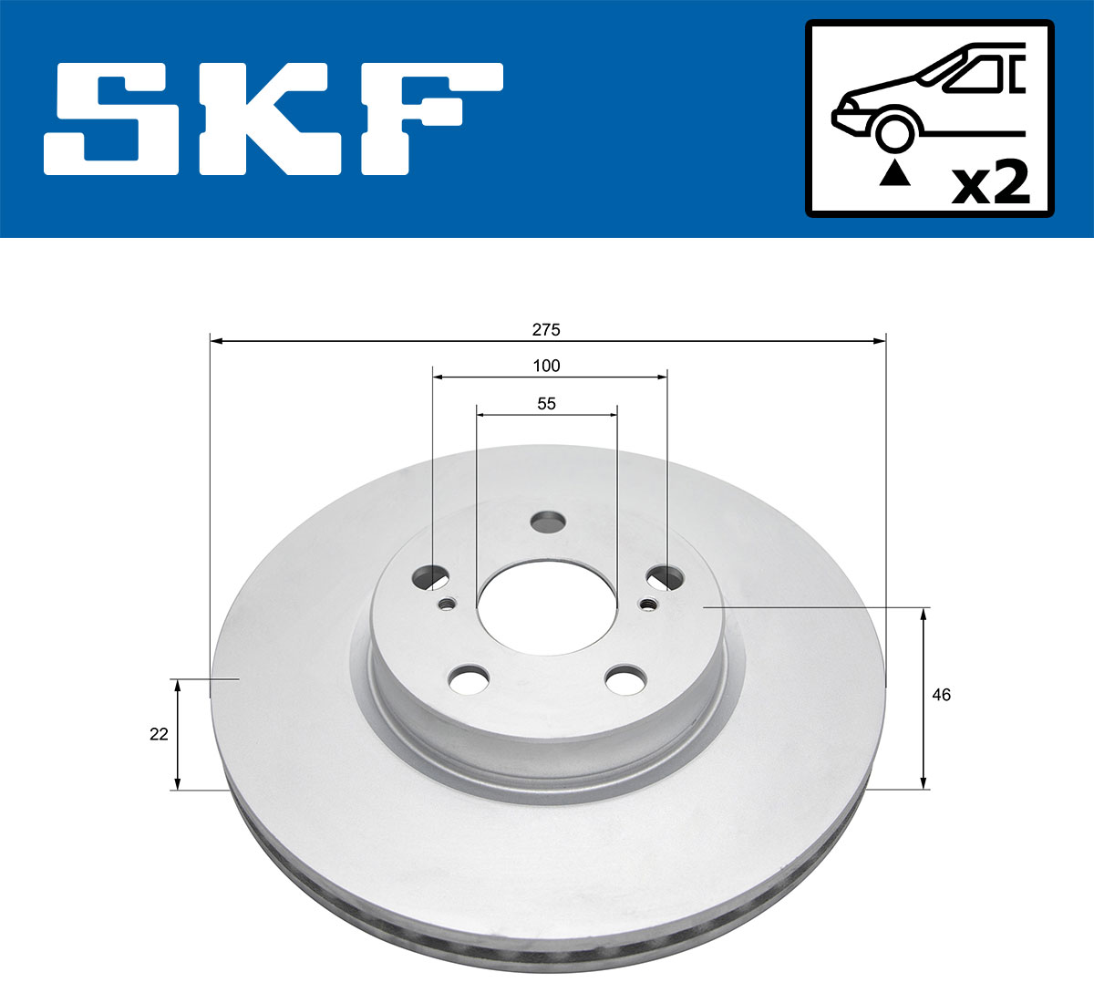 SKF VKBD 80423 V2 Bremsscheibe