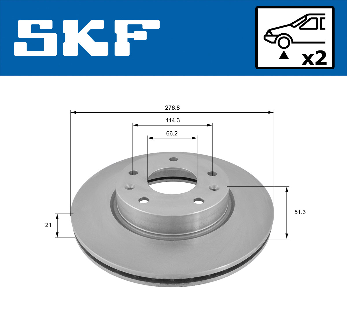 SKF VKBD 80450 V2 Bremsscheibe