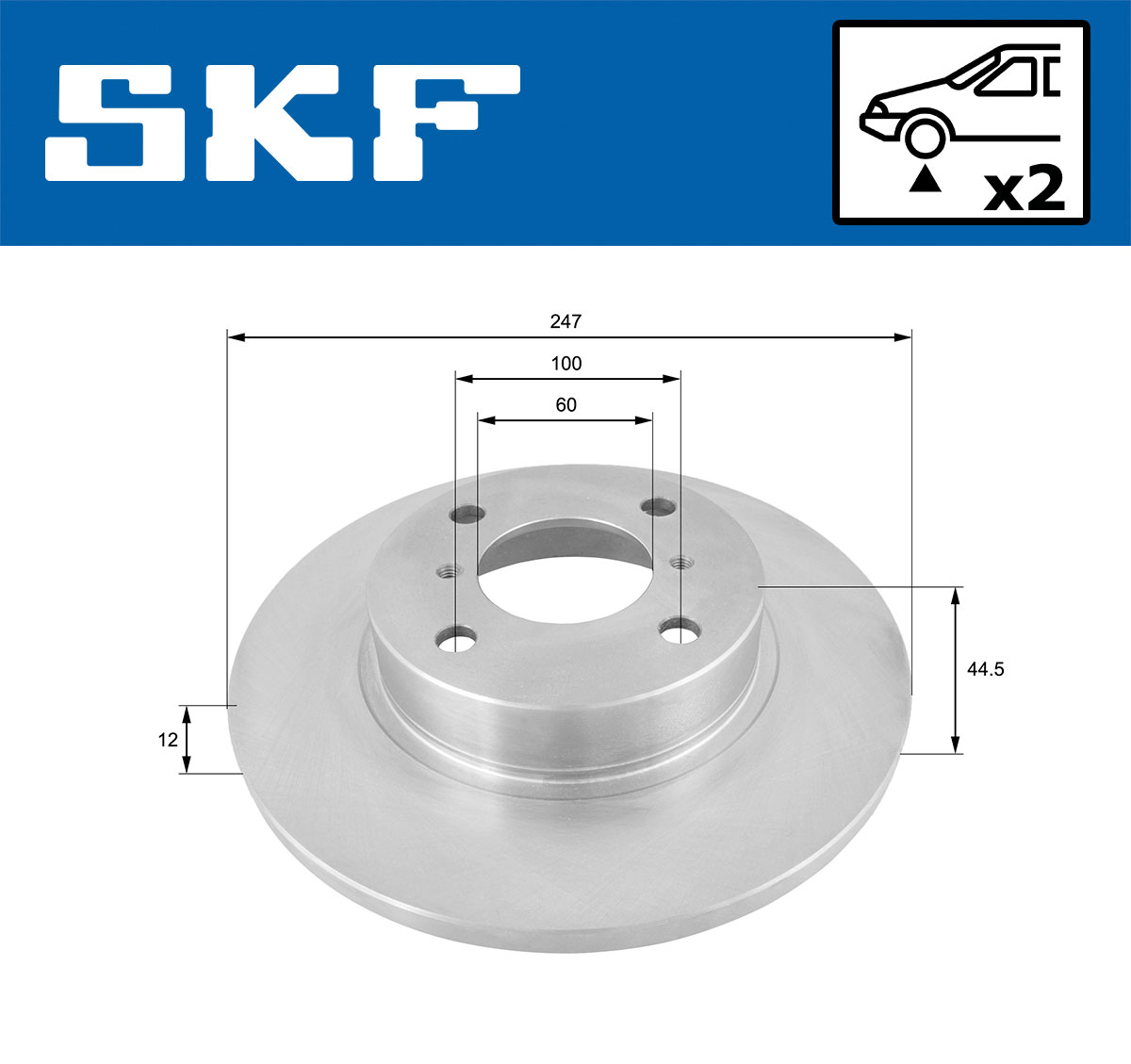 SKF VKBD 80471 S2 Bremsscheibe