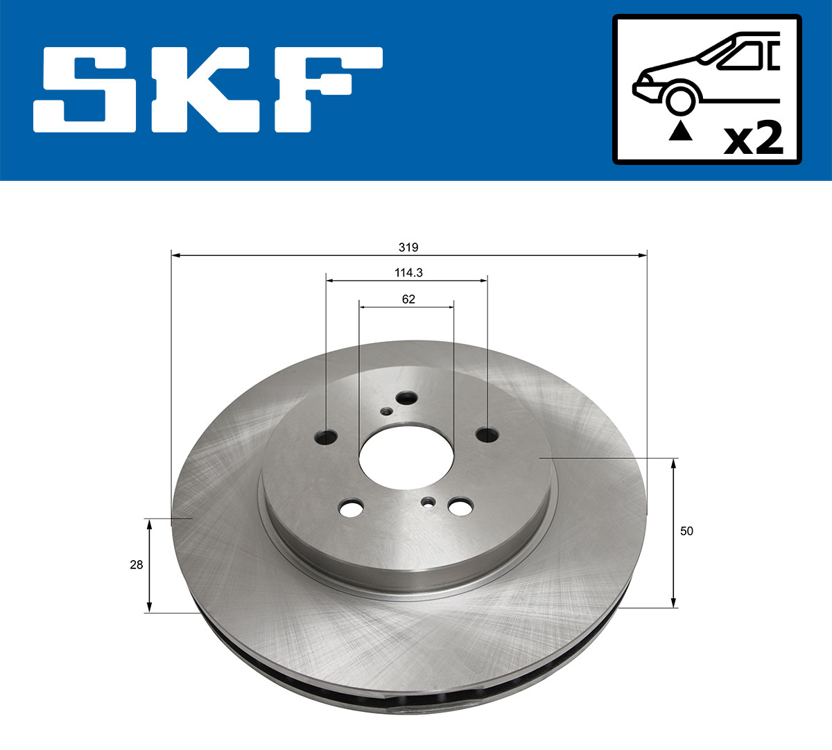 SKF VKBD 80477 V2 Bremsscheibe