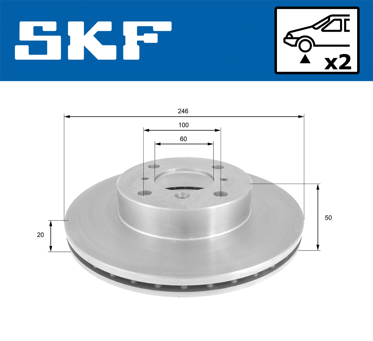 SKF VKBD 80517 V2 Bremsscheibe