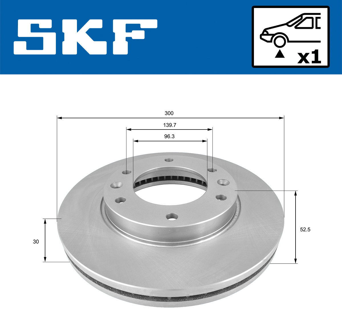 SKF VKBD 80564 V1 Bremsscheibe