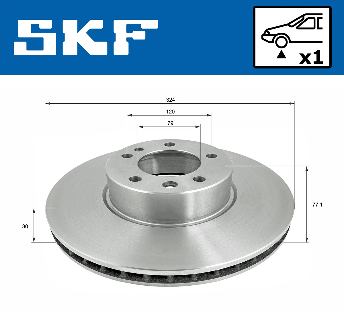 SKF VKBD 80584 V1 Bremsscheibe
