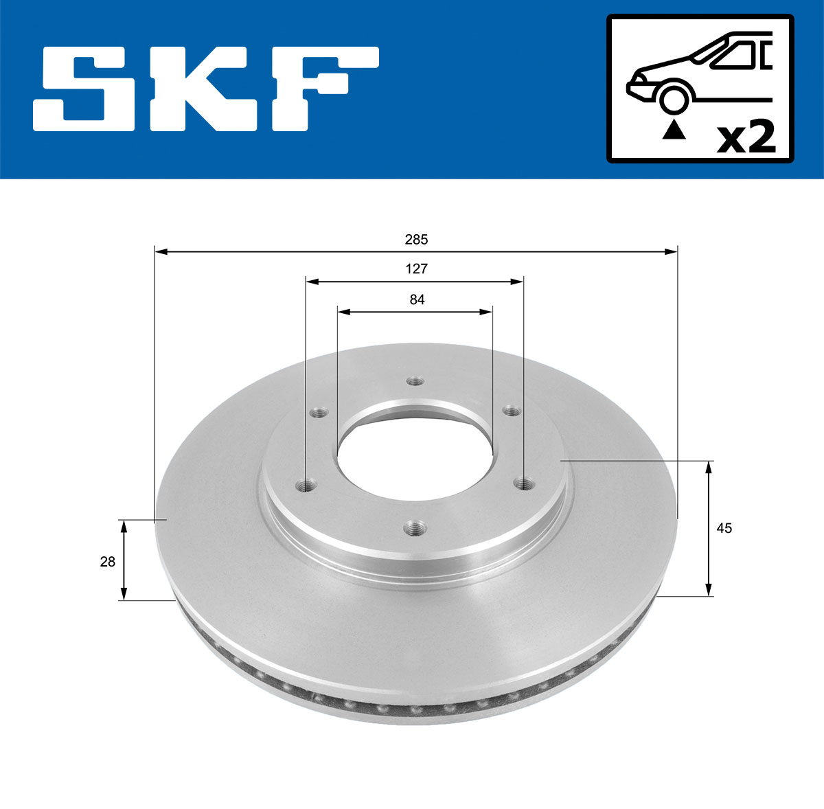 SKF VKBD 80591 V2 Bremsscheibe