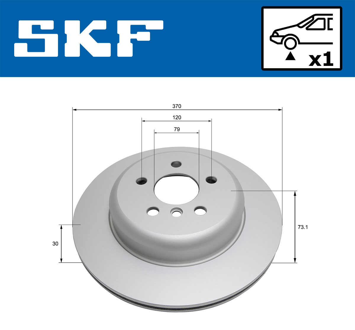 SKF VKBD 80598 V1 Bremsscheibe