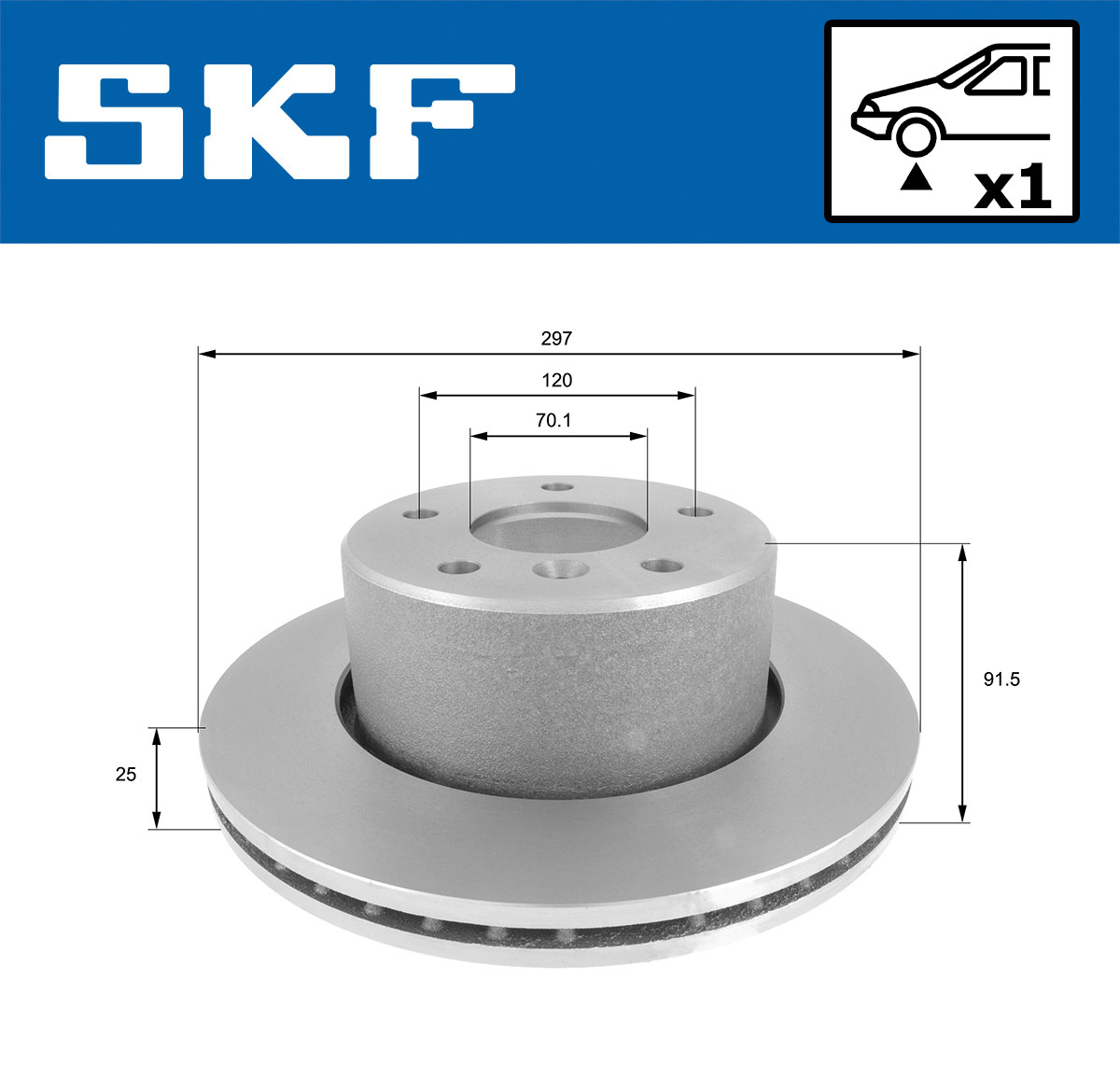SKF VKBD 80646 V1 Bremsscheibe