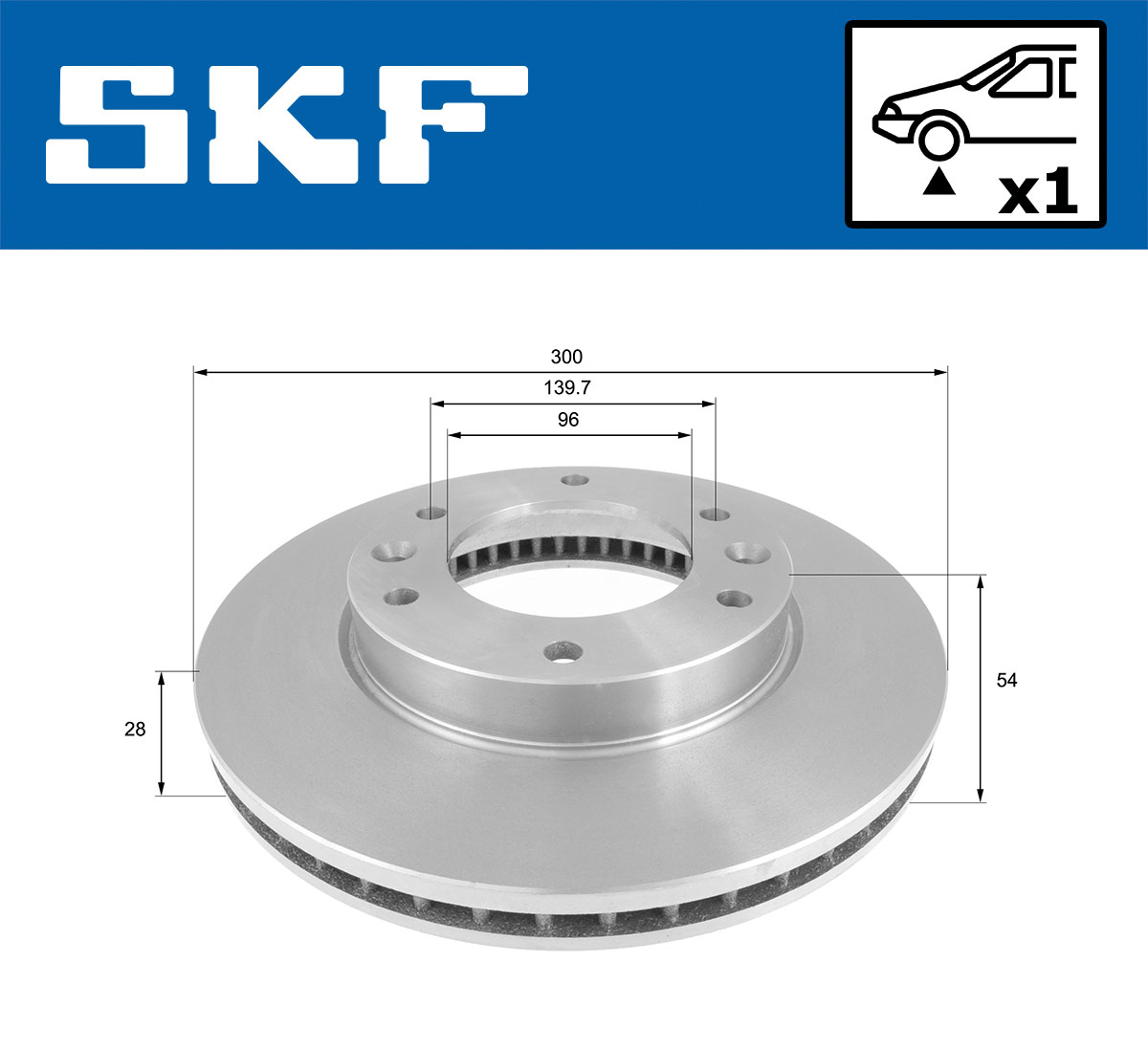 SKF VKBD 80691 V1 Bremsscheibe