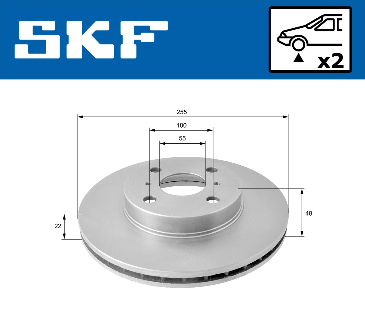 SKF VKBD 80771 V2 Bremsscheibe