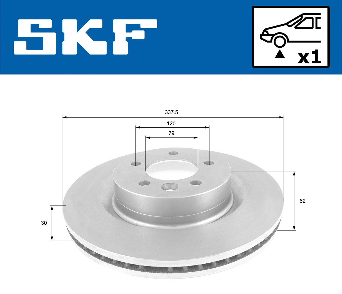 SKF VKBD 80805 V1 Bremsscheibe