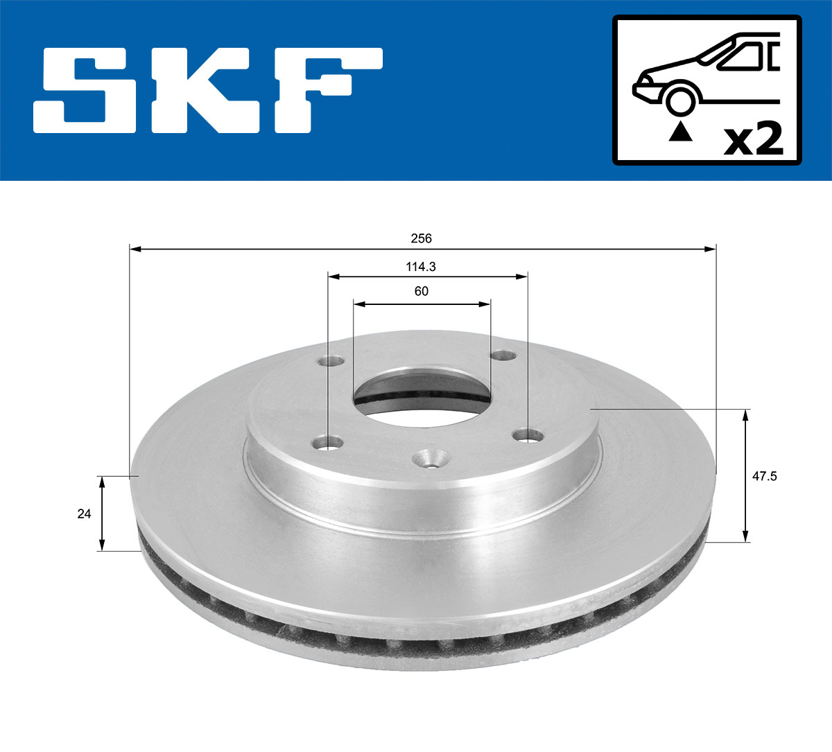 SKF VKBD 80898 V2 Bremsscheibe