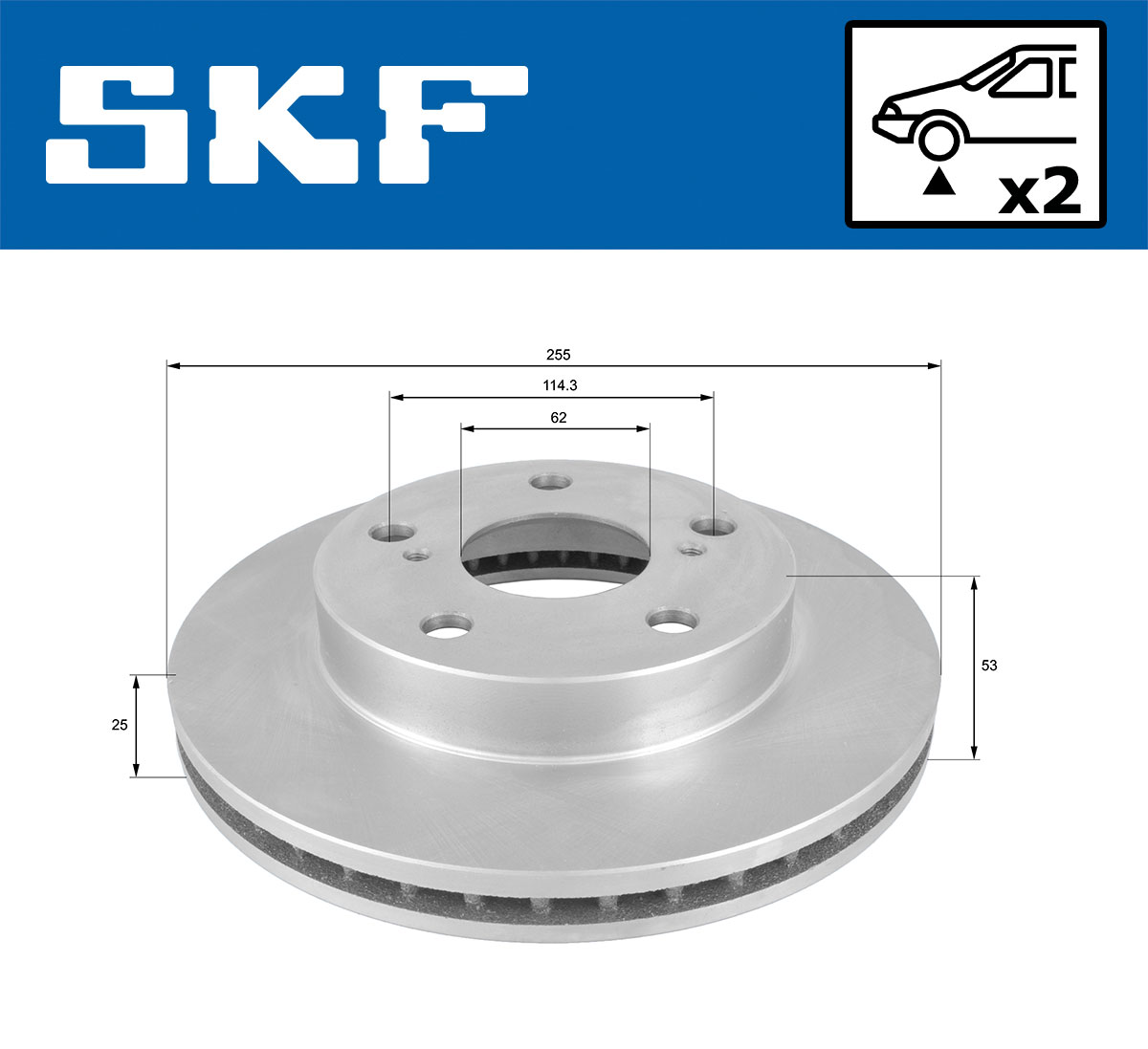 SKF VKBD 80953 V2 Bremsscheibe