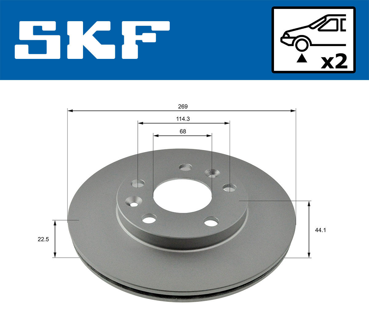SKF VKBD 81052 V2 Bremsscheibe