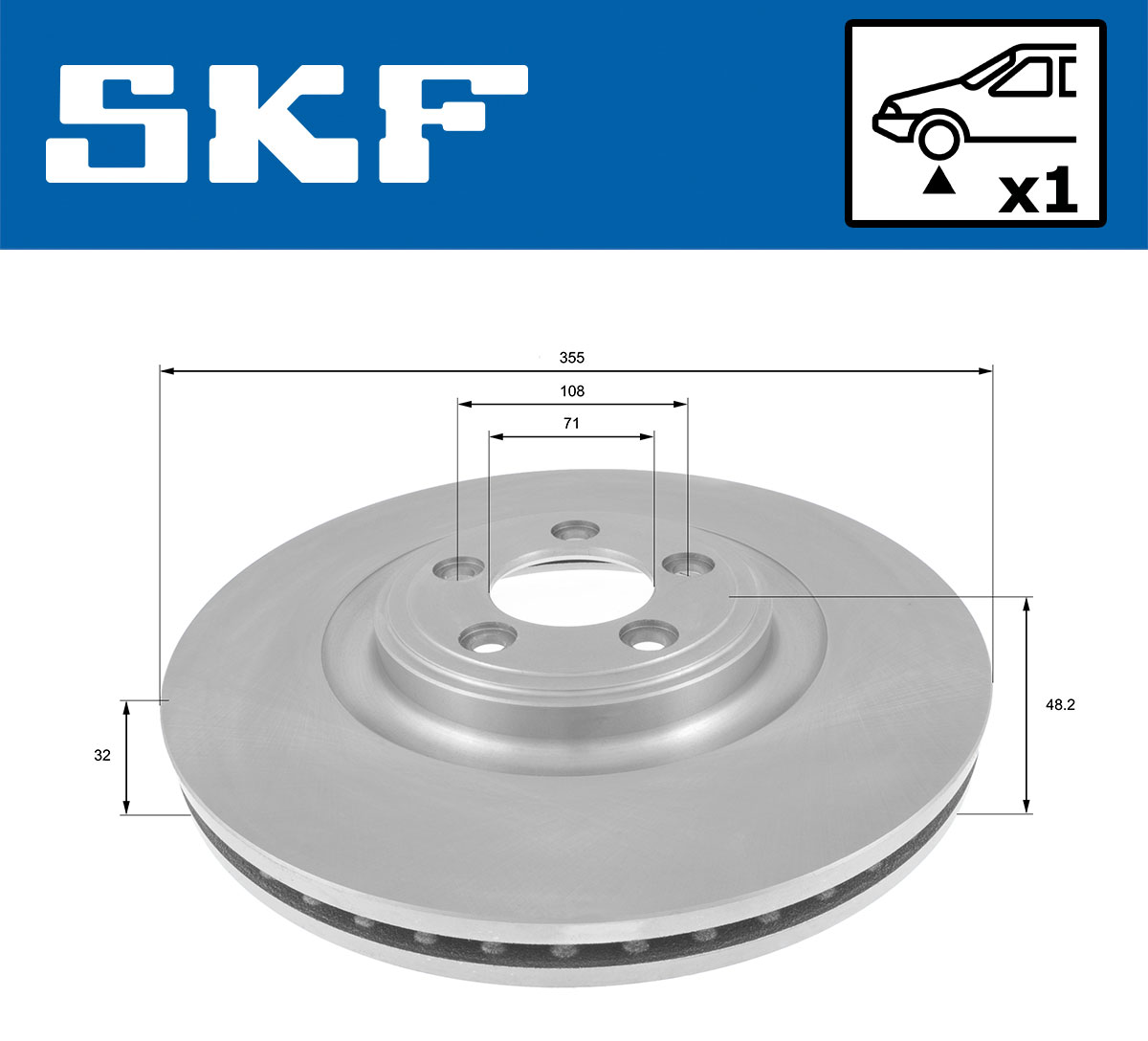 SKF VKBD 81105 V1 Bremsscheibe