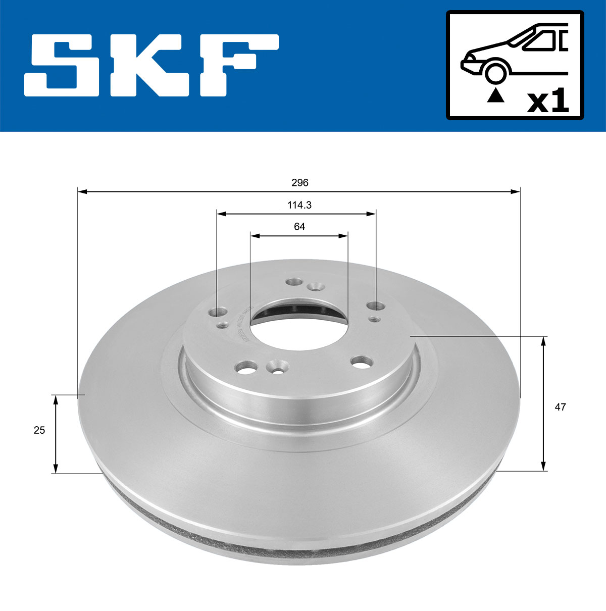 SKF VKBD 81106 V1 Bremsscheibe