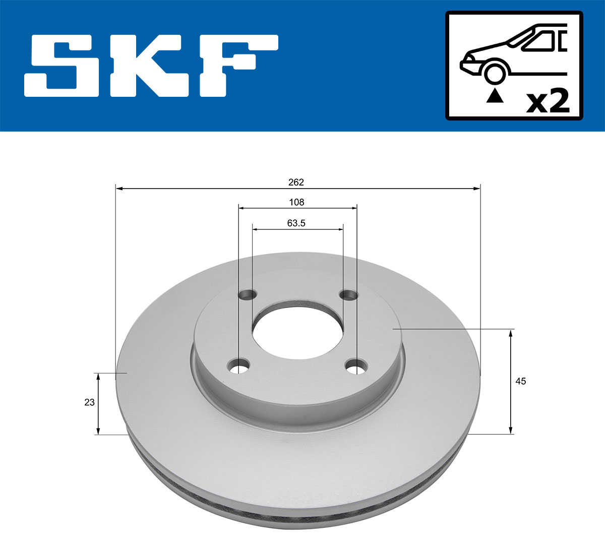 SKF VKBD 81109 V2 Bremsscheibe