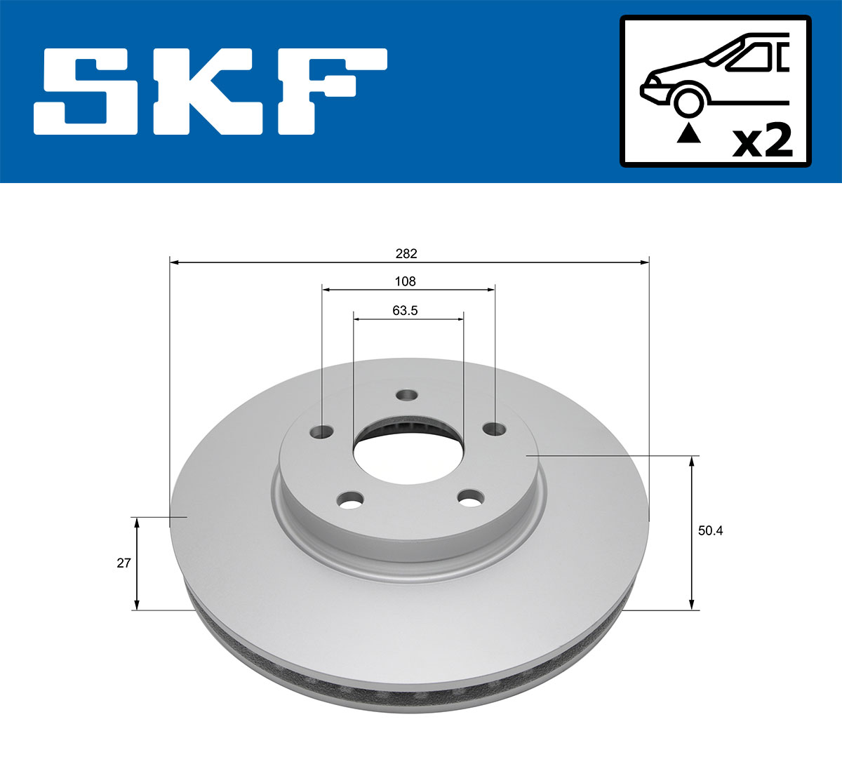 SKF VKBD 81272 V2 Bremsscheibe