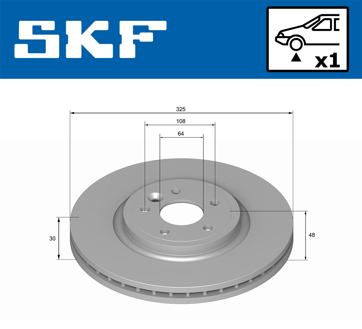 SKF VKBD 81274 V1 Bremsscheibe