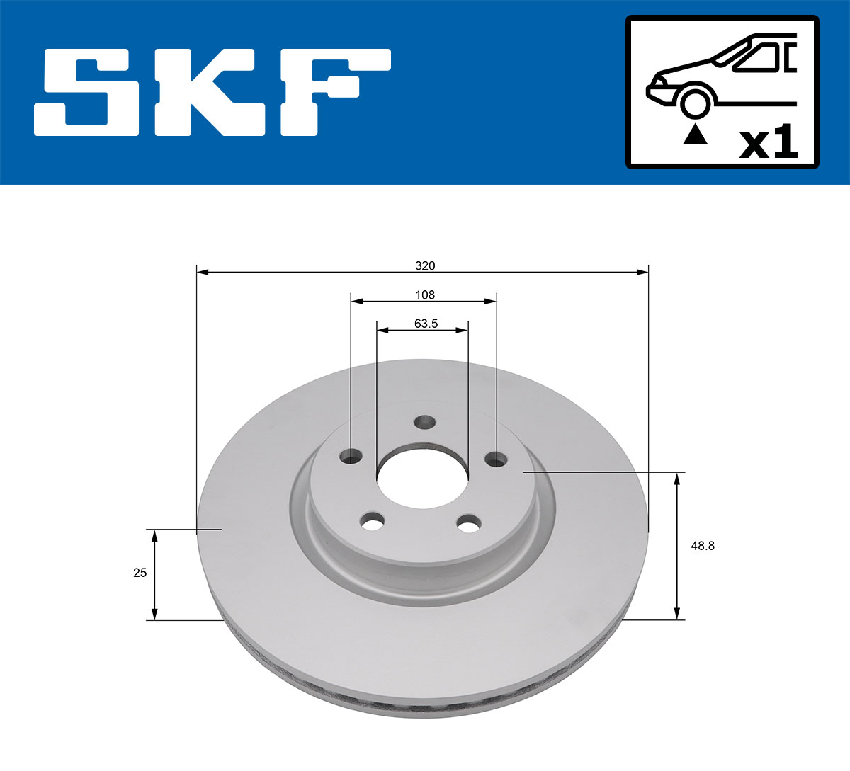 SKF VKBD 81277 V1 Bremsscheibe