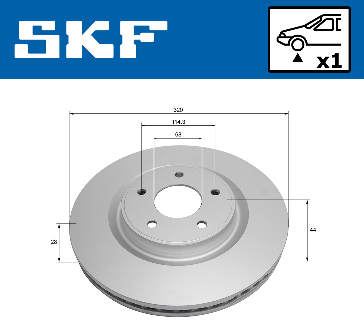 SKF VKBD 81317 V1 Bremsscheibe
