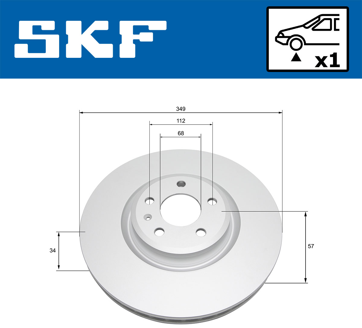 SKF VKBD 81330 V1 Bremsscheibe