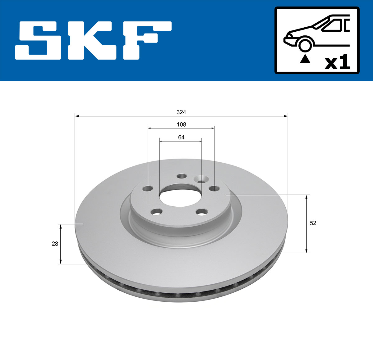 SKF VKBD 81335 V1 Bremsscheibe