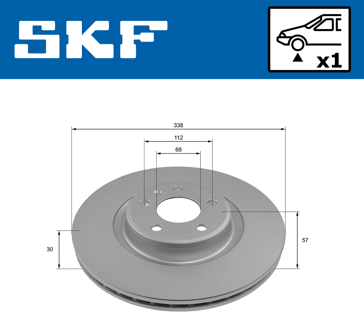 SKF VKBD 81338 V1 Bremsscheibe