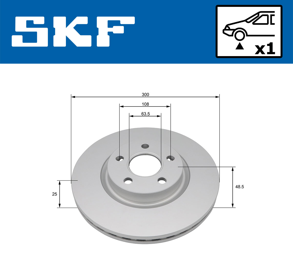 SKF VKBD 81342 V1 Bremsscheibe