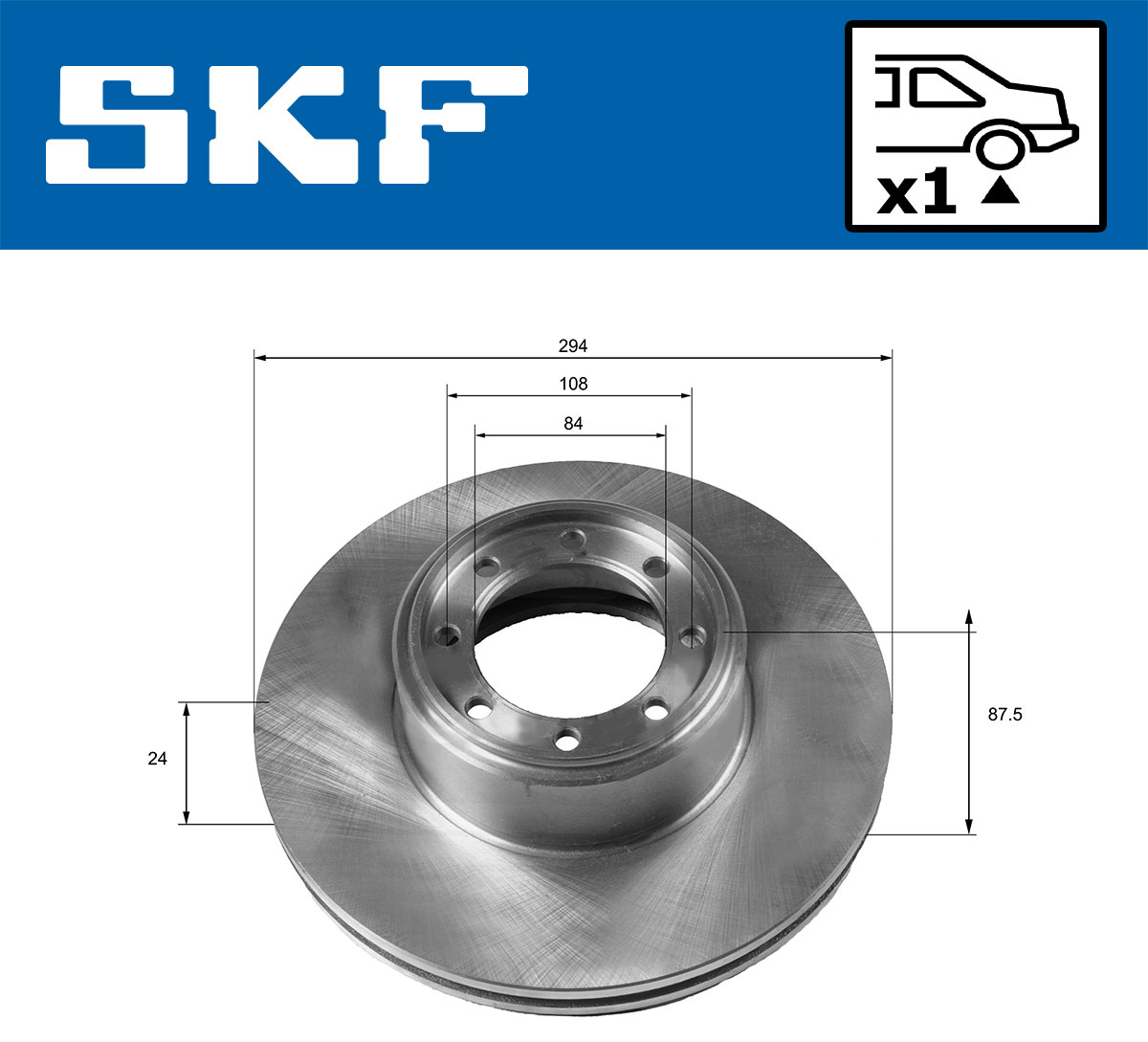 SKF VKBD 90190 V1 Bremsscheibe