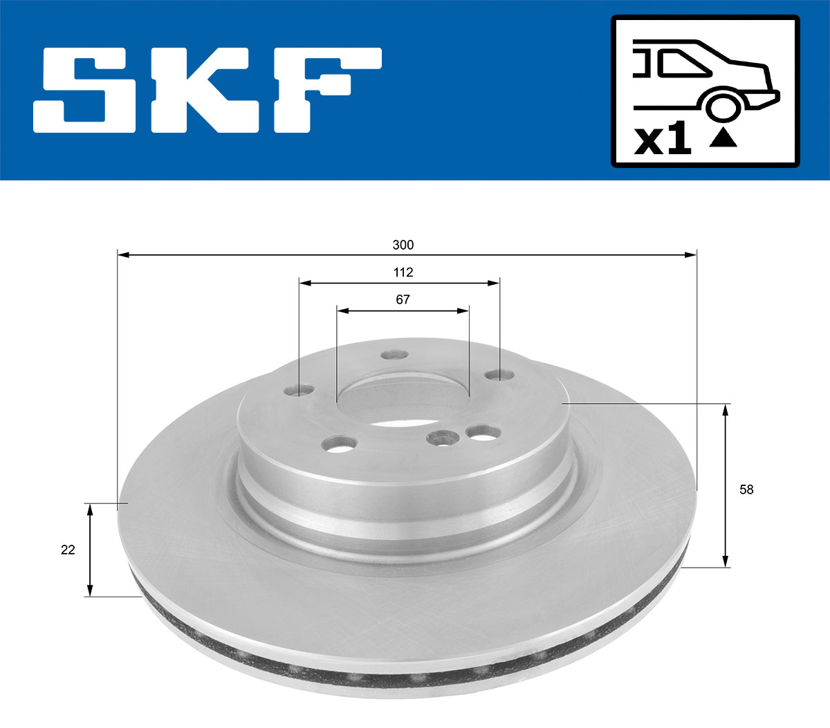 SKF VKBD 90204 V1 Bremsscheibe