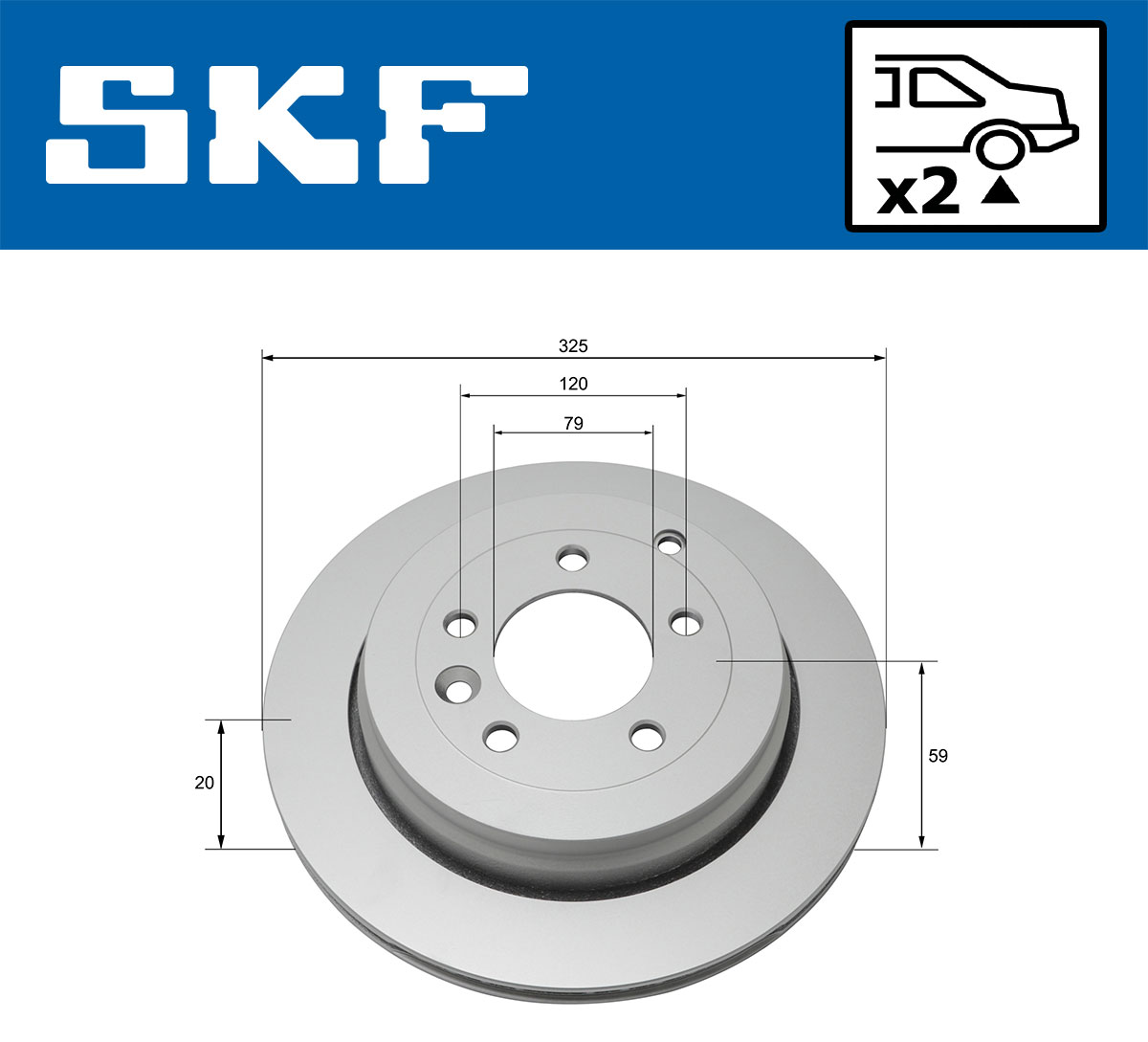 SKF VKBD 90316 V2 Bremsscheibe