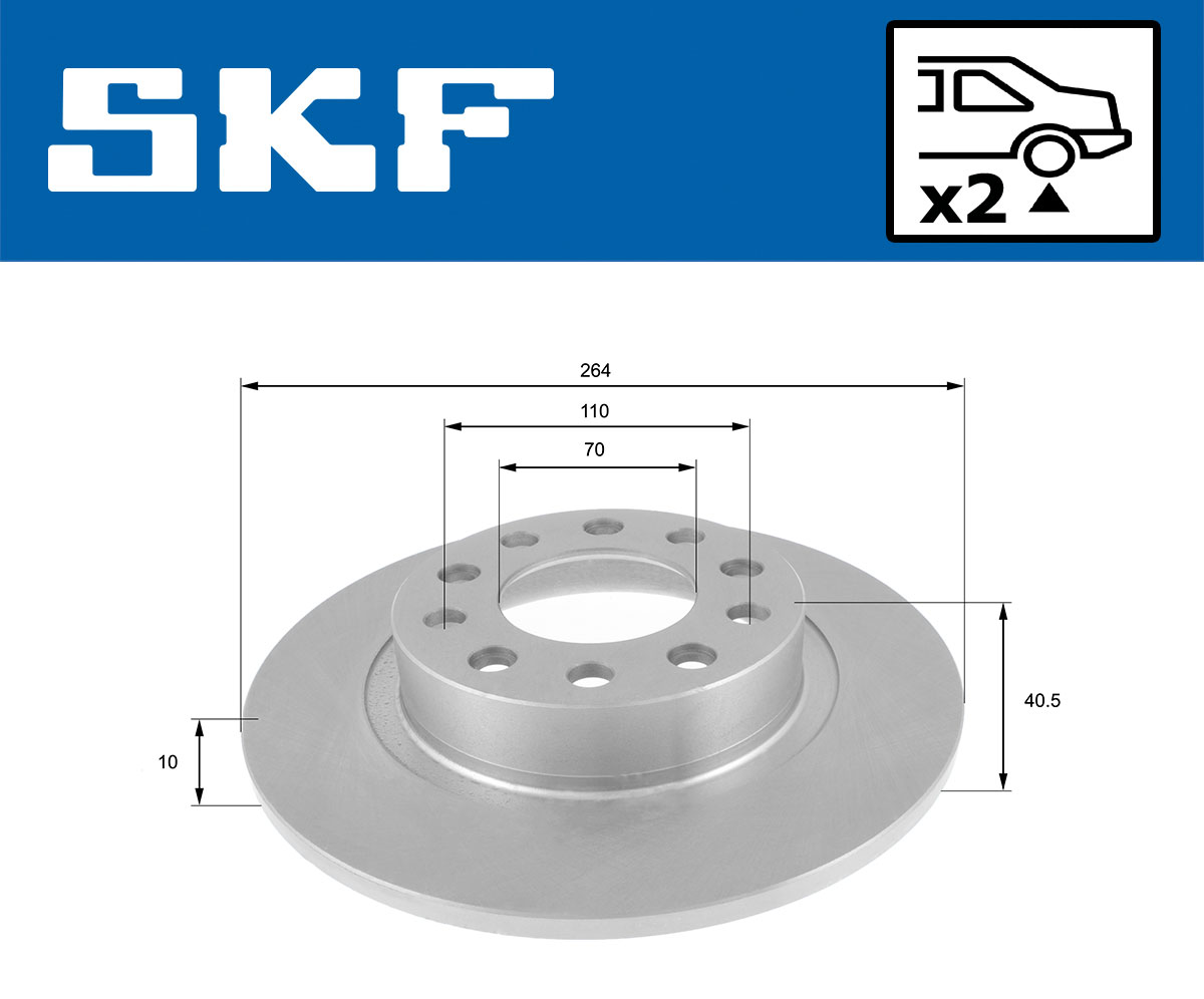SKF VKBD 90359 S2 Bremsscheibe