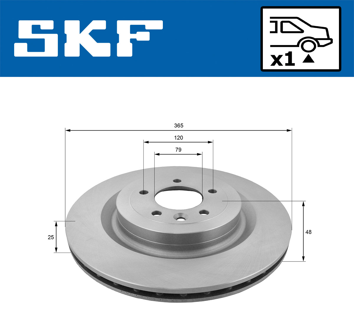 SKF VKBD 90398 V1 Bremsscheibe