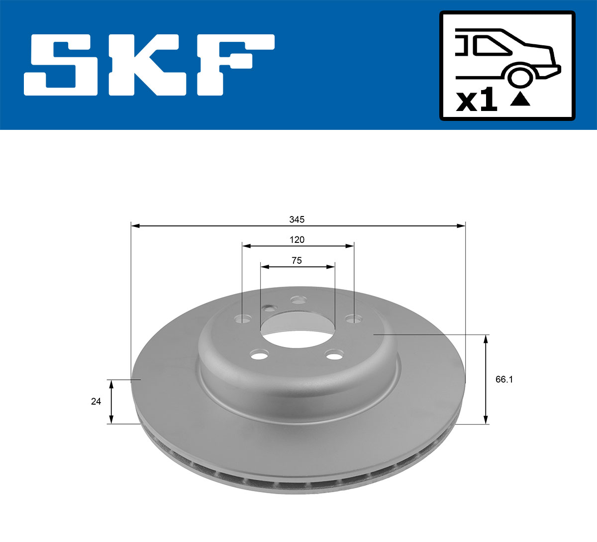 SKF VKBD 90456 V1 Bremsscheibe