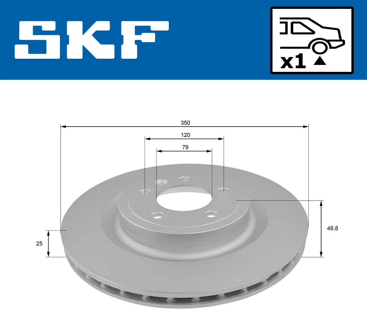 SKF VKBD 90554 V1 Bremsscheibe