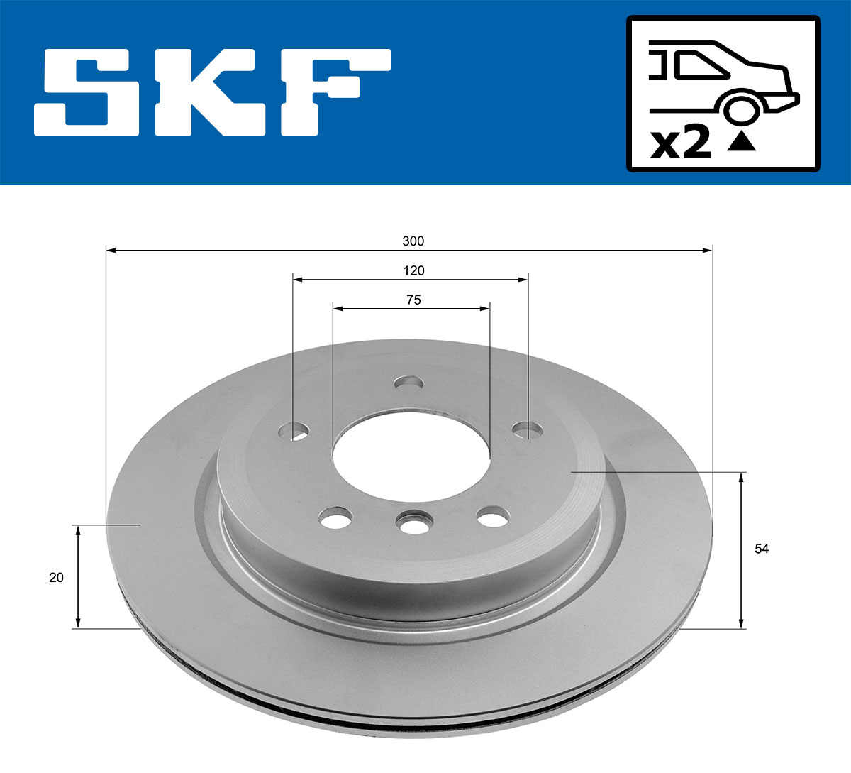 SKF VKBD 90588 V2 Bremsscheibe