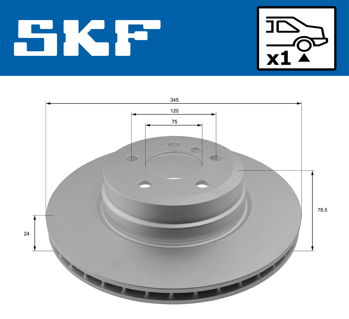 SKF VKBD 90715 V1 Bremsscheibe