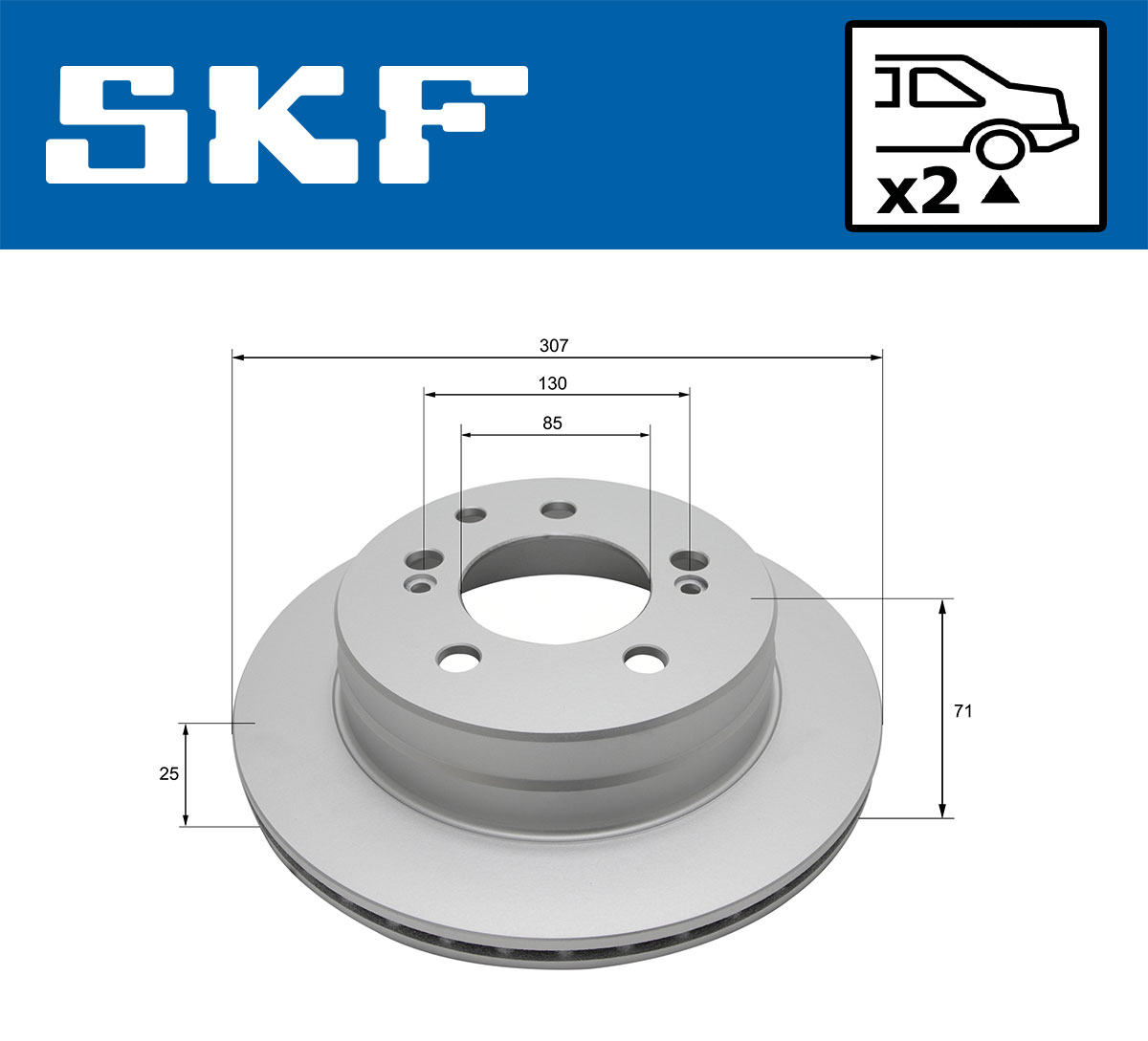 SKF VKBD 90826 V2 Bremsscheibe