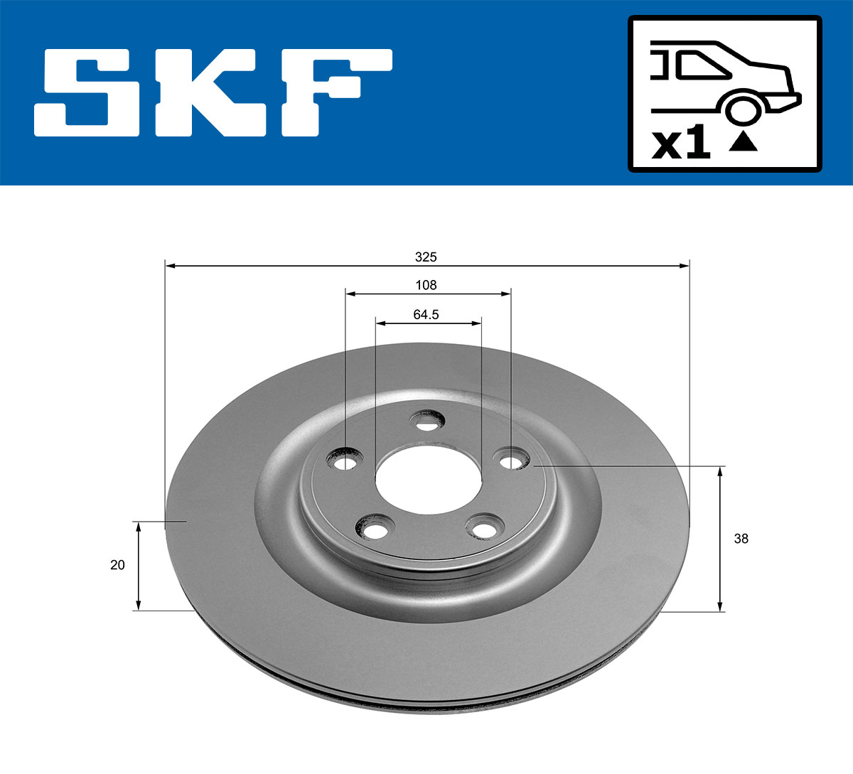SKF VKBD 90897 V1 Bremsscheibe