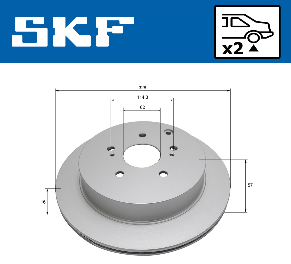 SKF VKBD 91059 V2 Bremsscheibe