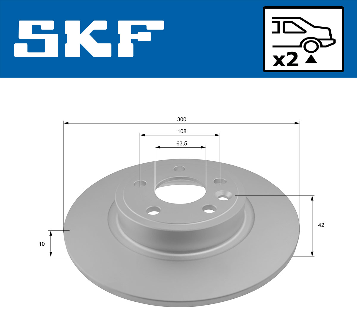 SKF VKBD 91103 S2 Bremsscheibe