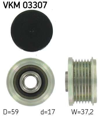 SKF VKM 03307 generátor szabadonfutó CITROËN FIAT LANCIA PEUGEOT