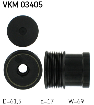 SKF VKM 03405 generátor szabadonfutó FORD