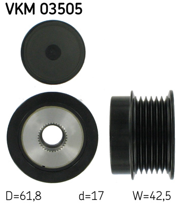 SKF VKM 03505 generátor szabadonfutó HOLDEN OPEL SAAB VAUXHALL