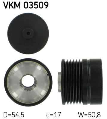 SKF VKM 03509 generátor szabadonfutó ALFA ROMEO FIAT OPEL VAUXHALL