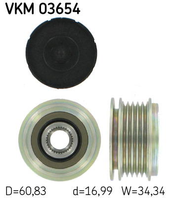 SKF VKM 03654 generátor szabadonfutó VOLVO