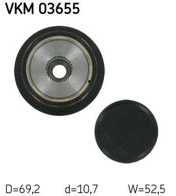 SKF VKM 03655 generátor szabadonfutó LAND ROVER VOLVO