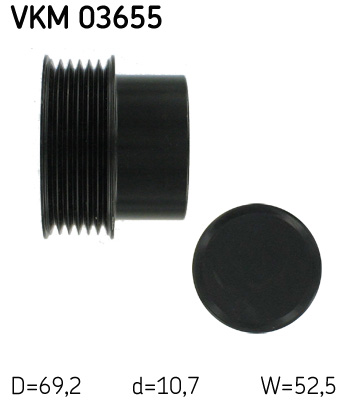 SKF VKM 03655 generátor szabadonfutó LAND ROVER VOLVO