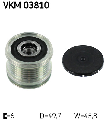 SKF VKM 03810 generátor szabadonfutó MERCEDES-BENZ